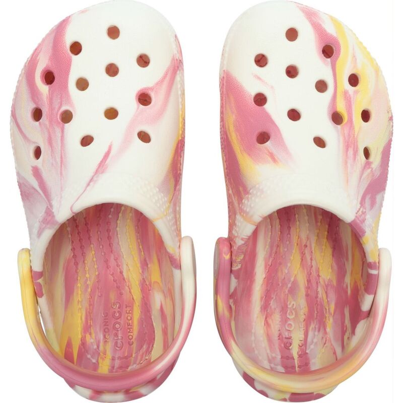 Crocs™ Classic Glow Marbled Clog Kid's 210720 Daylily/Multi