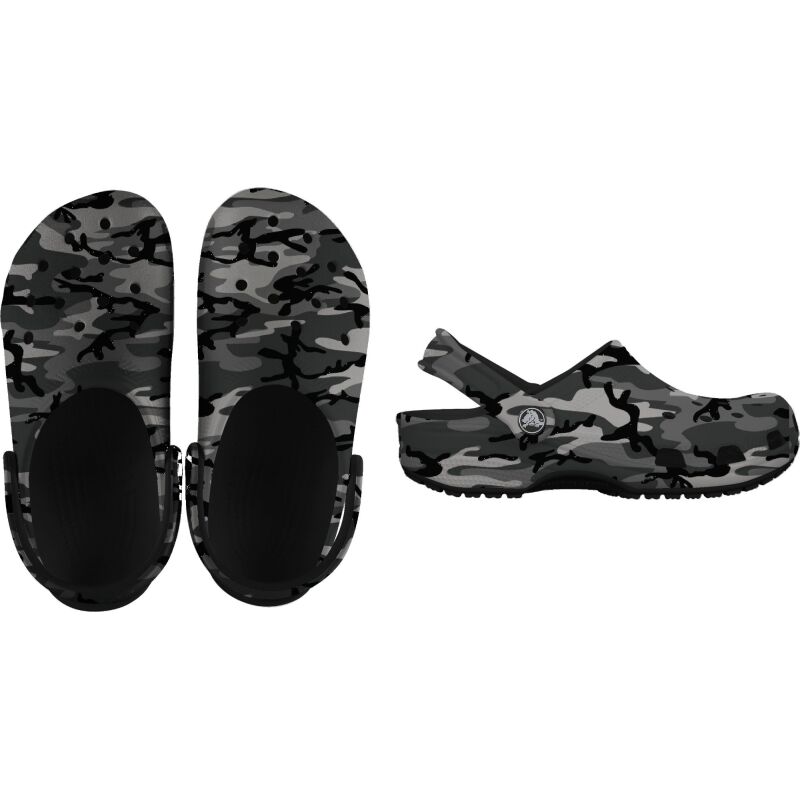 Crocs™ Classic Camouflage Clog Black/Slate Grey