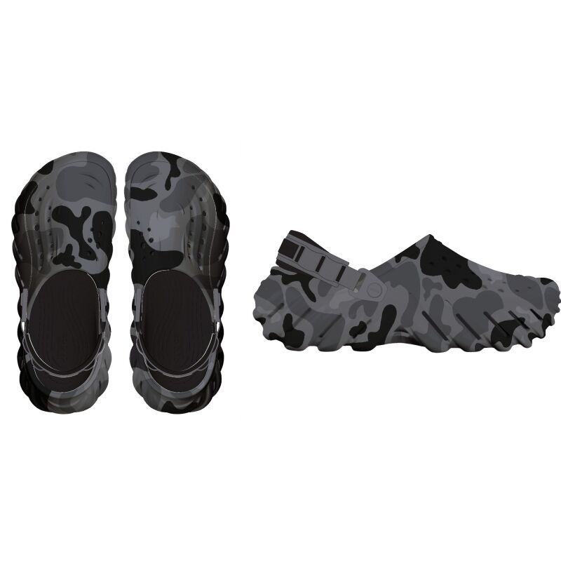 Crocs™ Echo Duck Camo Clog Charcoal/Black