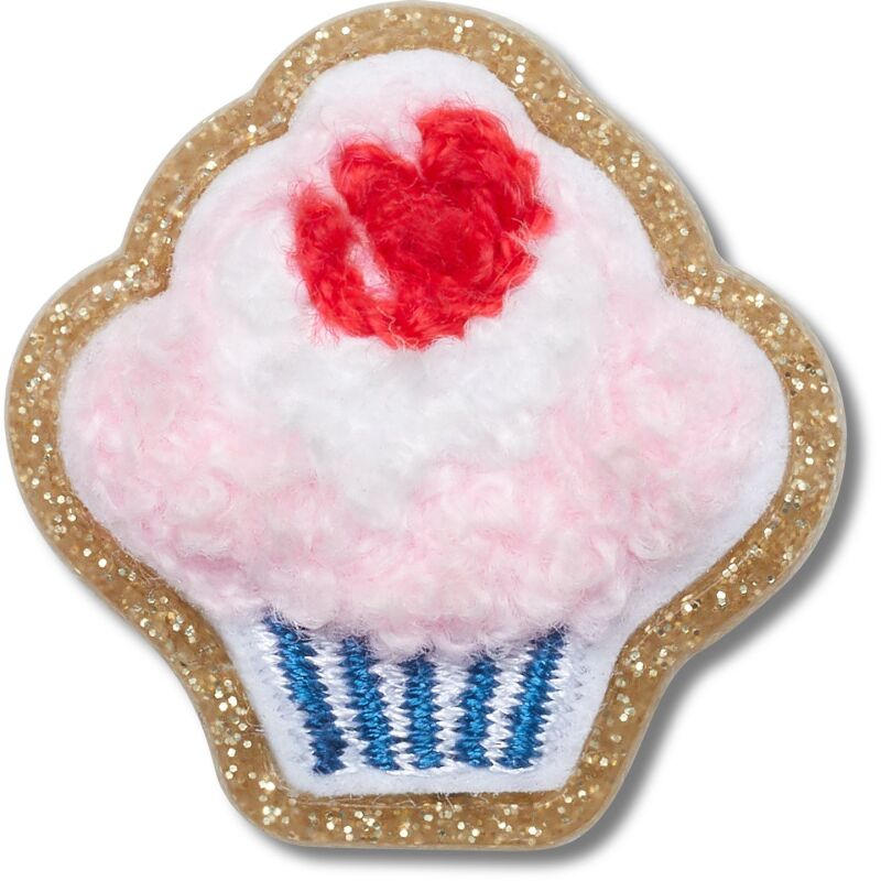 Crocs™ Jibbitz Patchwork Pink Cupcake 196265859047