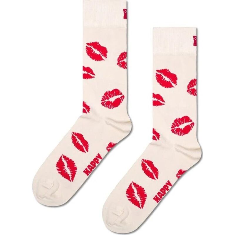 Happy Socks Kisses White