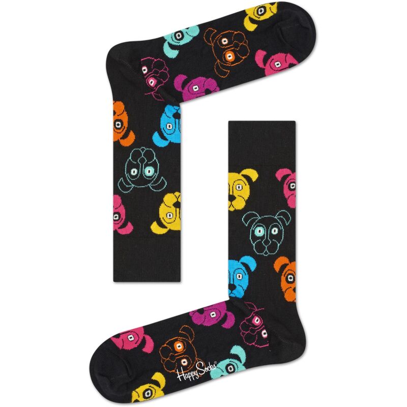 Happy Socks Dog Sock Black 9050