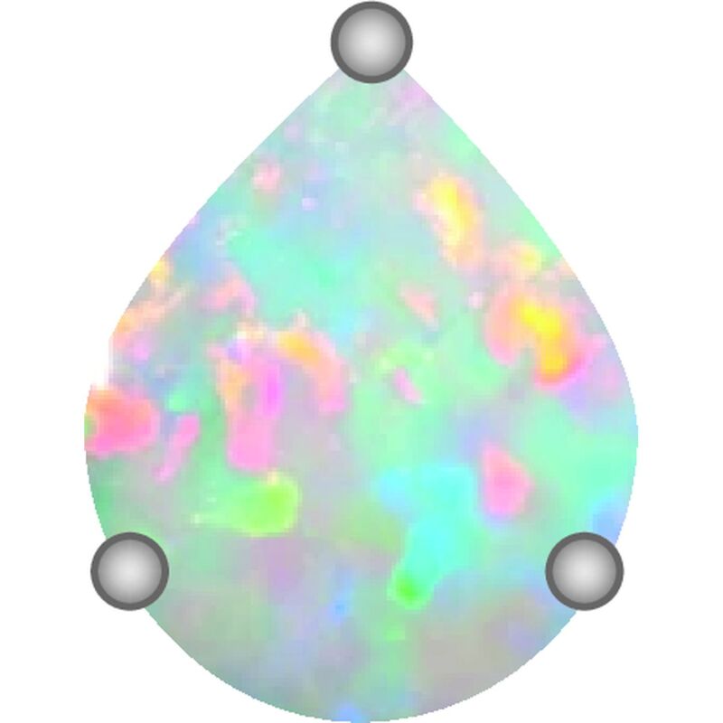 Crocs™ Jibbitz Opalescent Meta SMT Gem 