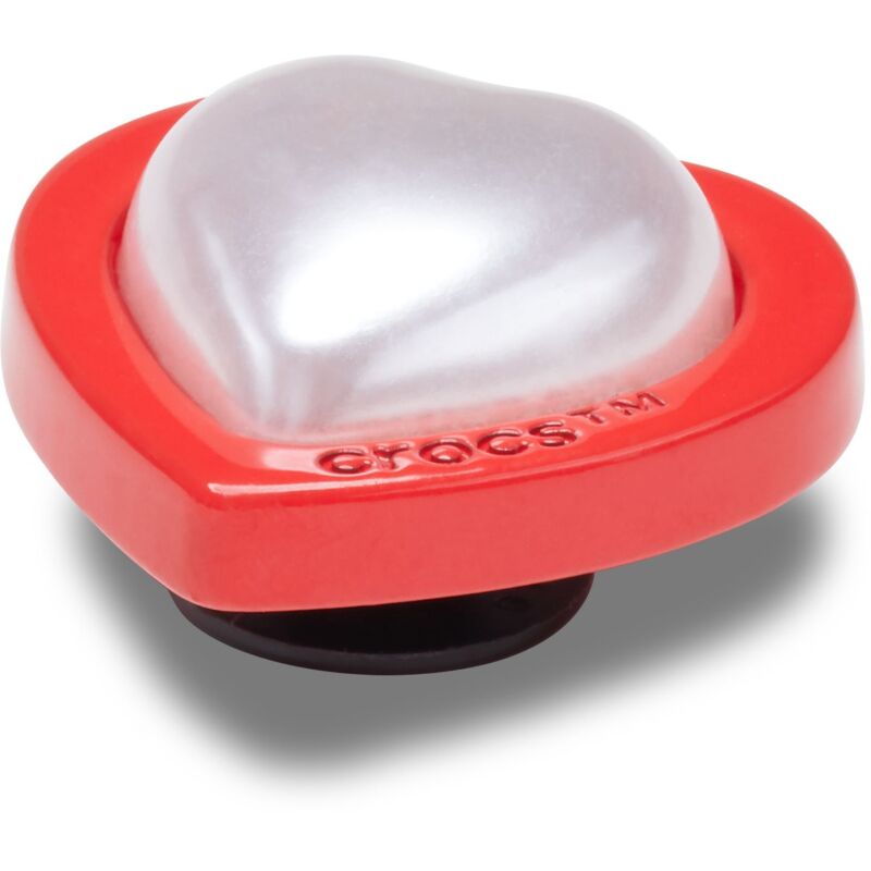 Crocs™ Jibbitz Red And Pearl Heart 198445127724
