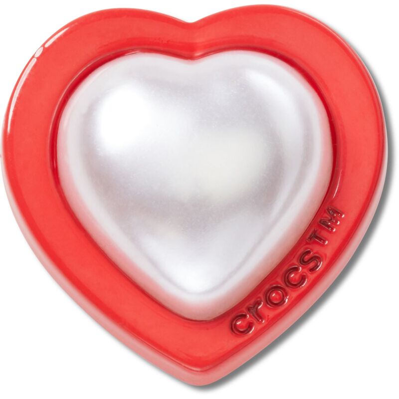Crocs™ Jibbitz Red And Pearl Heart 198445127724