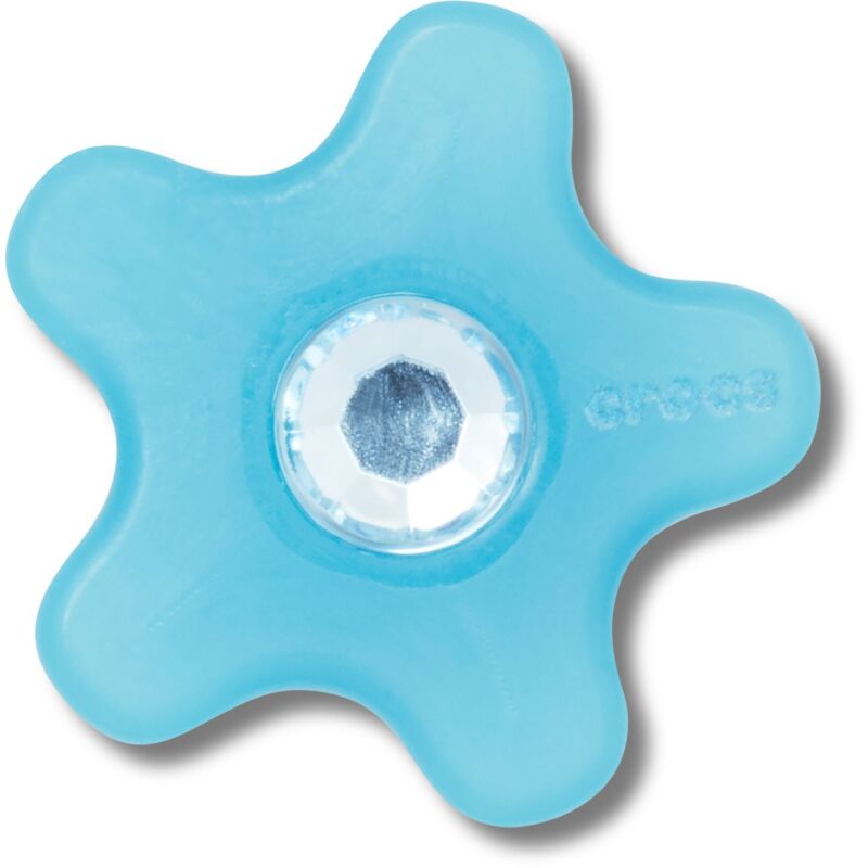 Crocs™ Jibbitz Blue Flower With Gem 198445128028