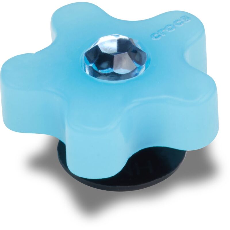 Crocs™ Jibbitz Blue Flower With Gem 198445128028