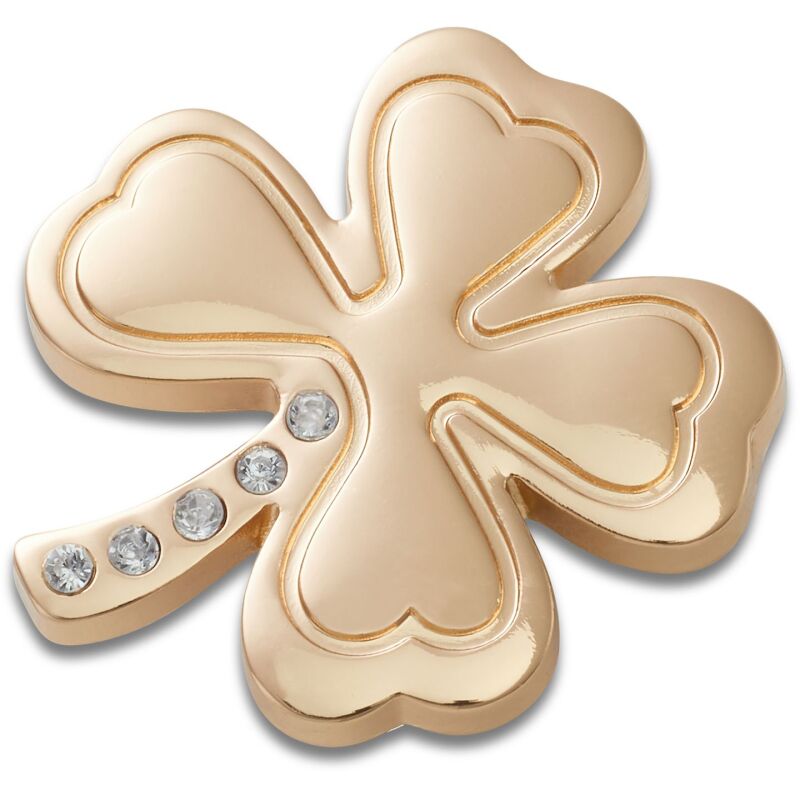 Crocs™ Jibbitz Gold Gem Clover 196265883561