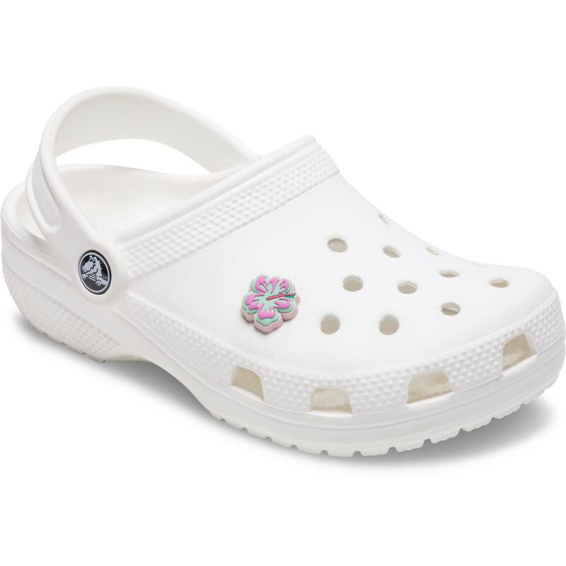Crocs™ Jibbitz Turquoise And Pink Hibiscus 196265894789
