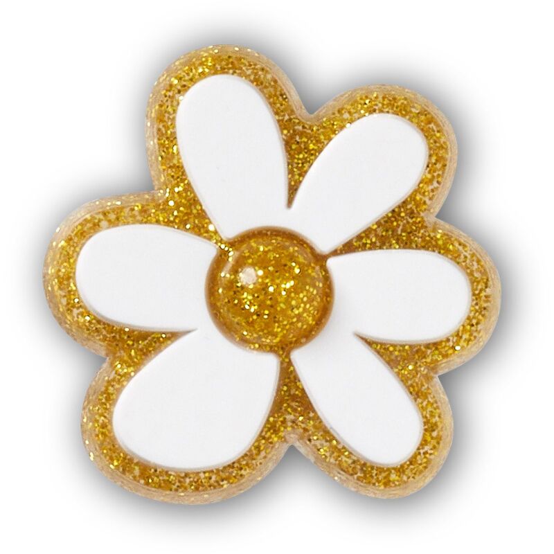 Crocs™ Jibbitz Gold And White Floral
