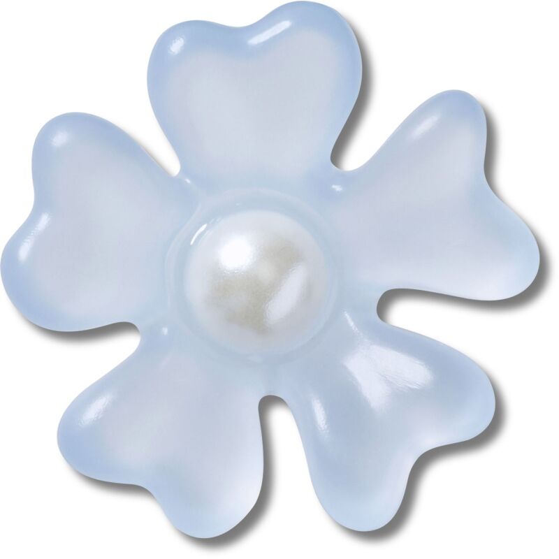 Crocs™ Jibbitz Blue Frost Matte Pearl Flower 198445175282
