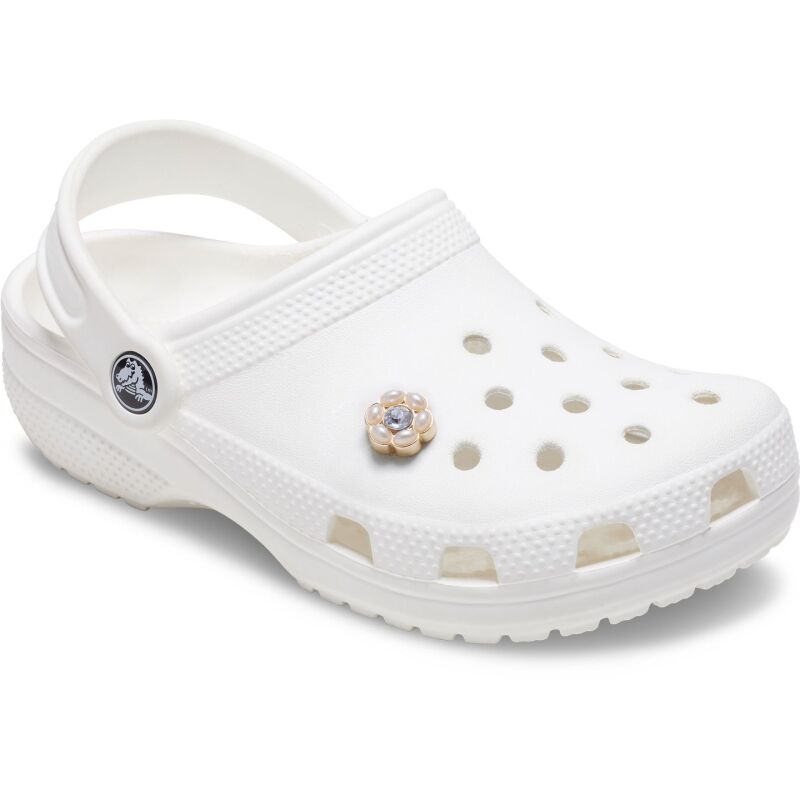Crocs™ Jibbitz Tiny Silver And Pearl Flower 198445138041