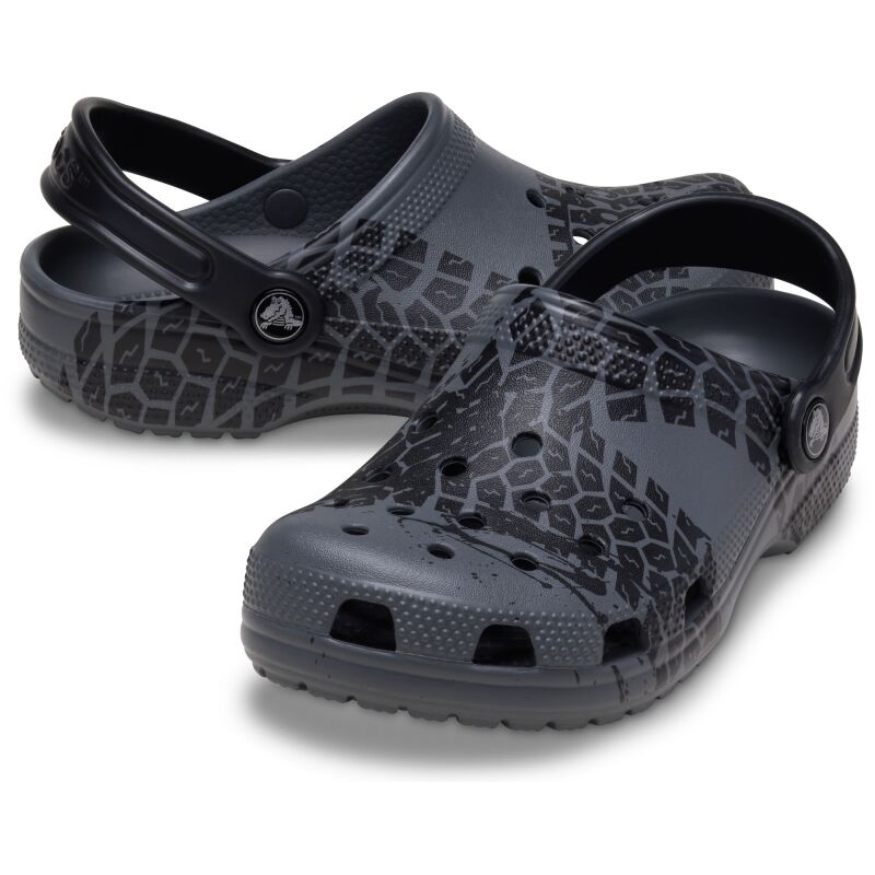 Crocs™ Classic Tire Print Clog Kid's Slate Grey