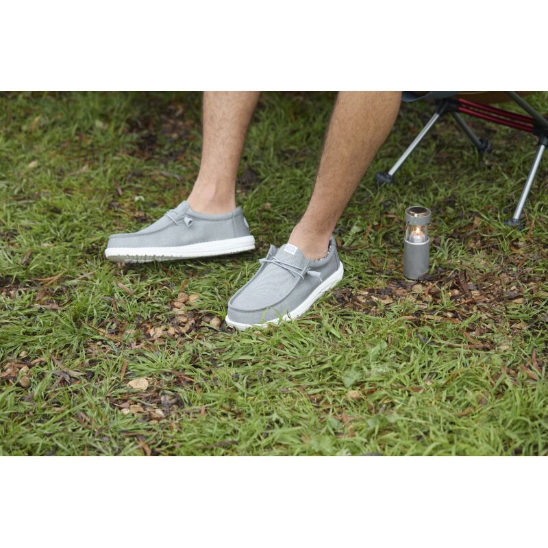 HEYDUDE Wally Stretch Canvas Men 40700 Light Grey