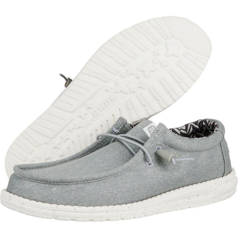 HEYDUDE Wally Stretch Canvas Men 40700 Light Grey
