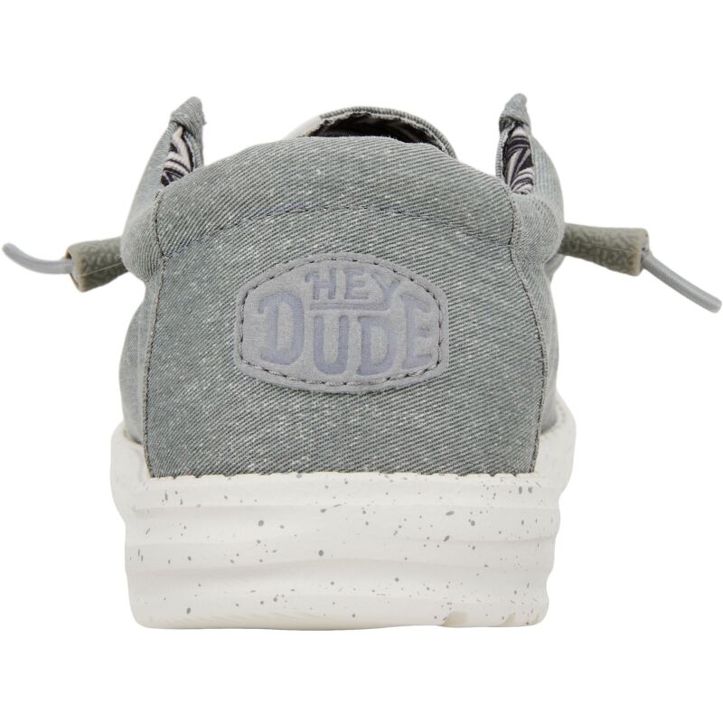 HEYDUDE Wally Stretch Canvas Men 40700 Light Grey