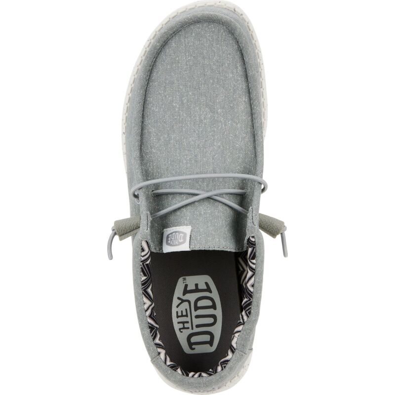 HEYDUDE Wally Stretch Canvas Men 40700 Light Grey