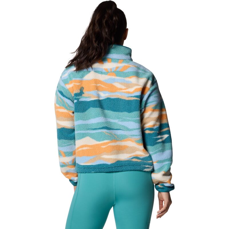 Columbia HELVETIA II PRINTED CROPPED HALF SNAP Teal Rogue Valley