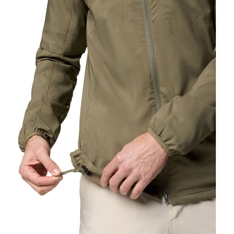 Columbia Skien Valley Hooded Long Sleeve Shirt Men's Stone Green