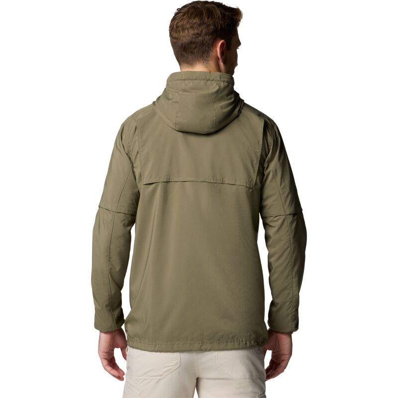 Columbia Skien Valley Hooded Long Sleeve Shirt Men's Stone Green