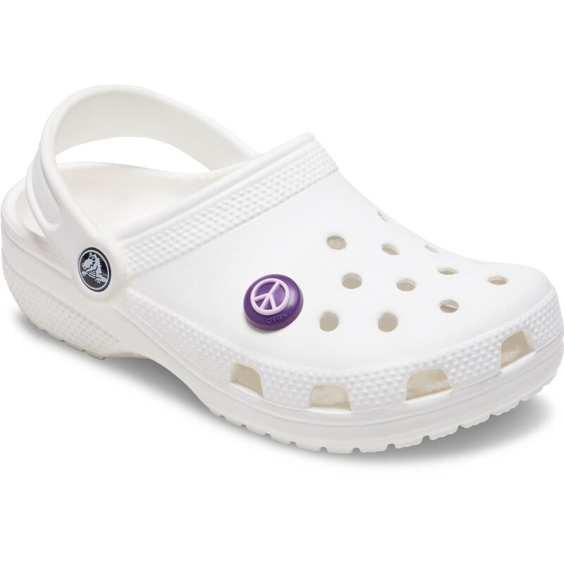 Crocs™ Jibbitz Black And Pink Peace Sign 