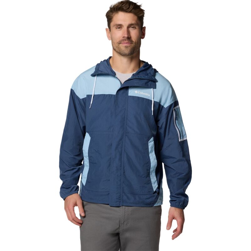 Columbia Challenger II Windbreaker Men's Dark Mountain/ Ripple Blue