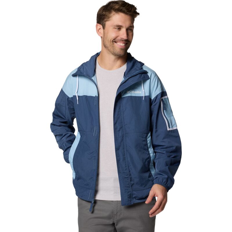 Columbia Challenger II Windbreaker Men's Dark Mountain/ Ripple Blue