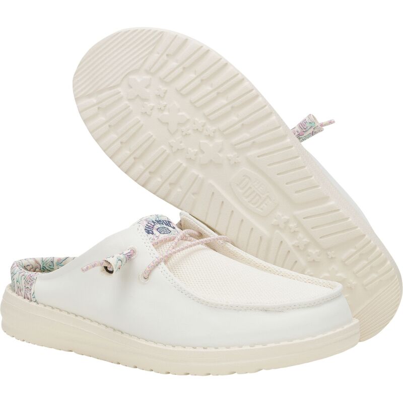 HEYDUDE Wendy Slip Billabong Women 43605 Pink Multi/White