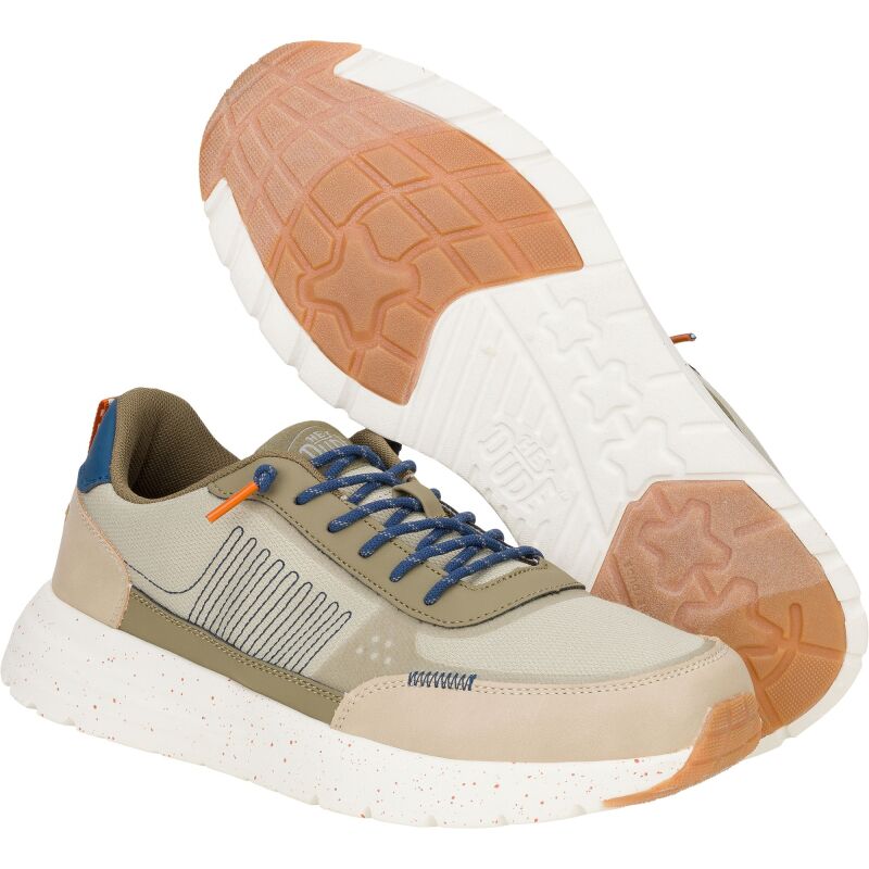 HEYDUDE Sirocco Alta Leisure Men 43170 Stone Grey/Multi