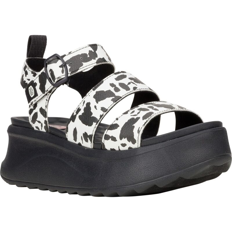 HEYDUDE Delray Buckle Animal Women 43199 Black/White