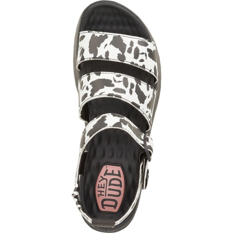 HEYDUDE Delray Buckle Animal Women 43199 Black/White