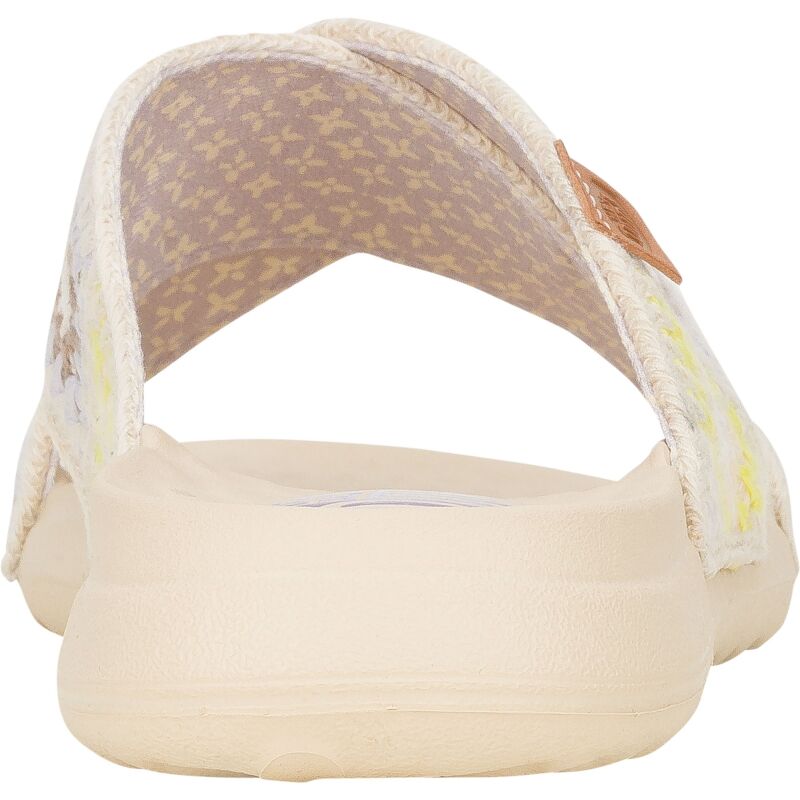 HEYDUDE Christi Slide Cottage Crochet 43205 Egret/Lavender/Multi