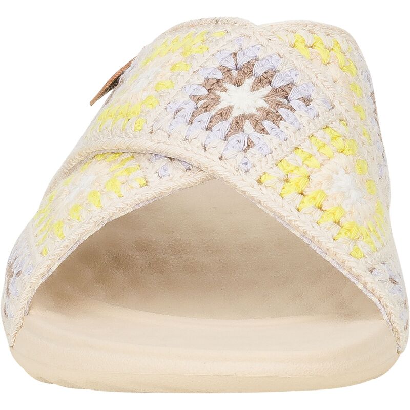 HEYDUDE Christi Slide Cottage Crochet 43205 Egret/Lavender/Multi