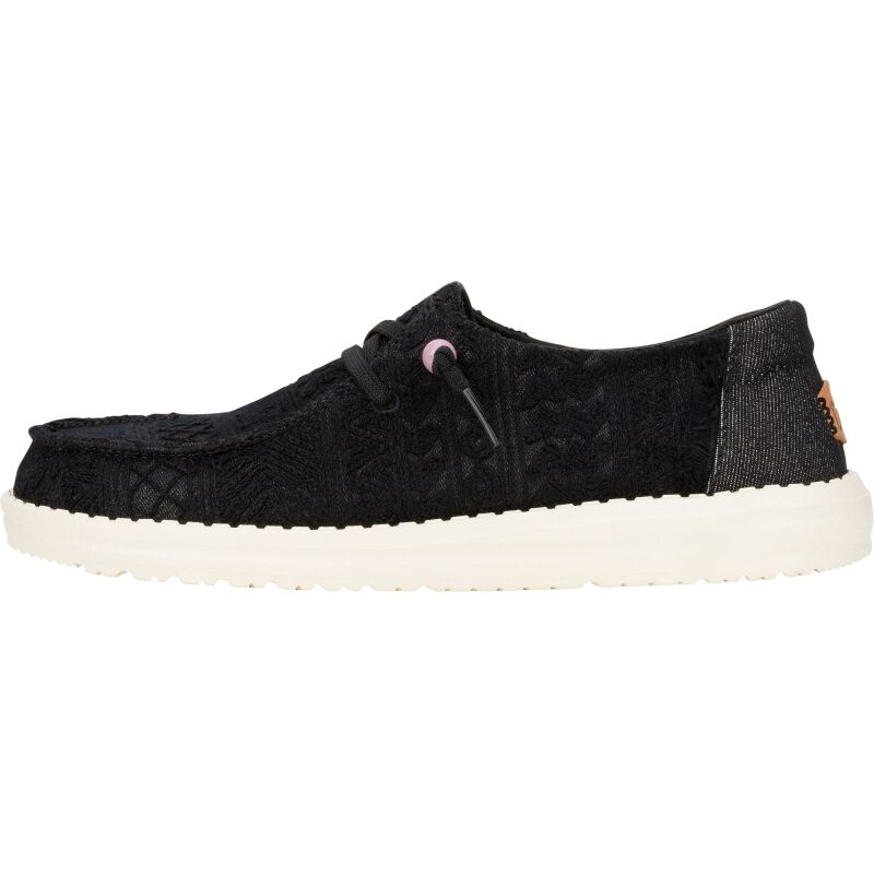 HEYDUDE Wendy Crochet Lace Women 43112 Black
