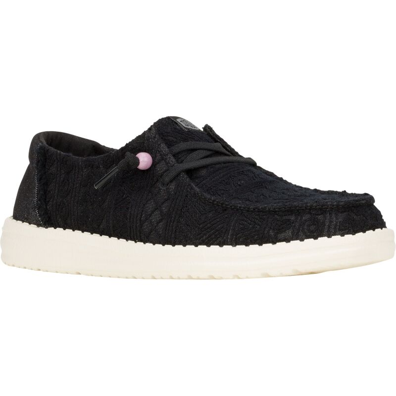 HEYDUDE Wendy Crochet Lace Women 43112 Black
