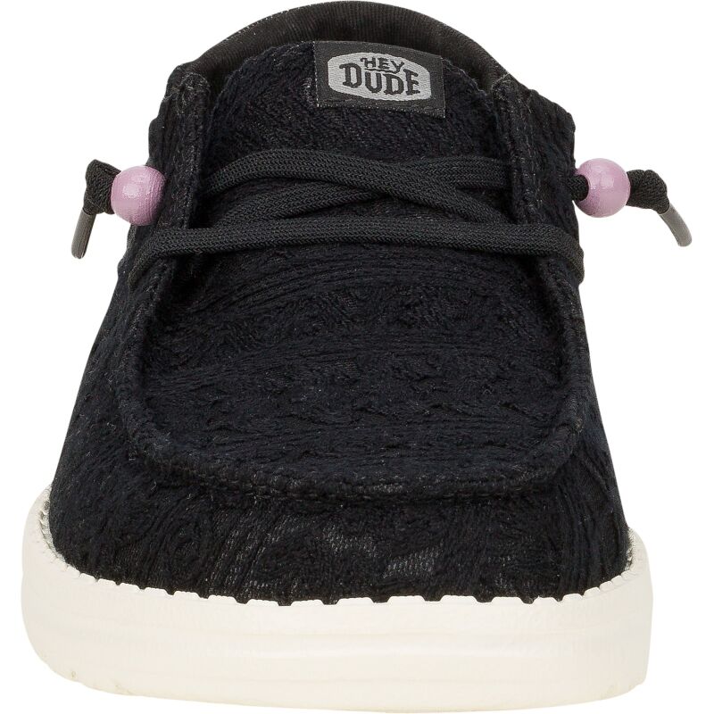 HEYDUDE Wendy Crochet Lace Women 43112 Black