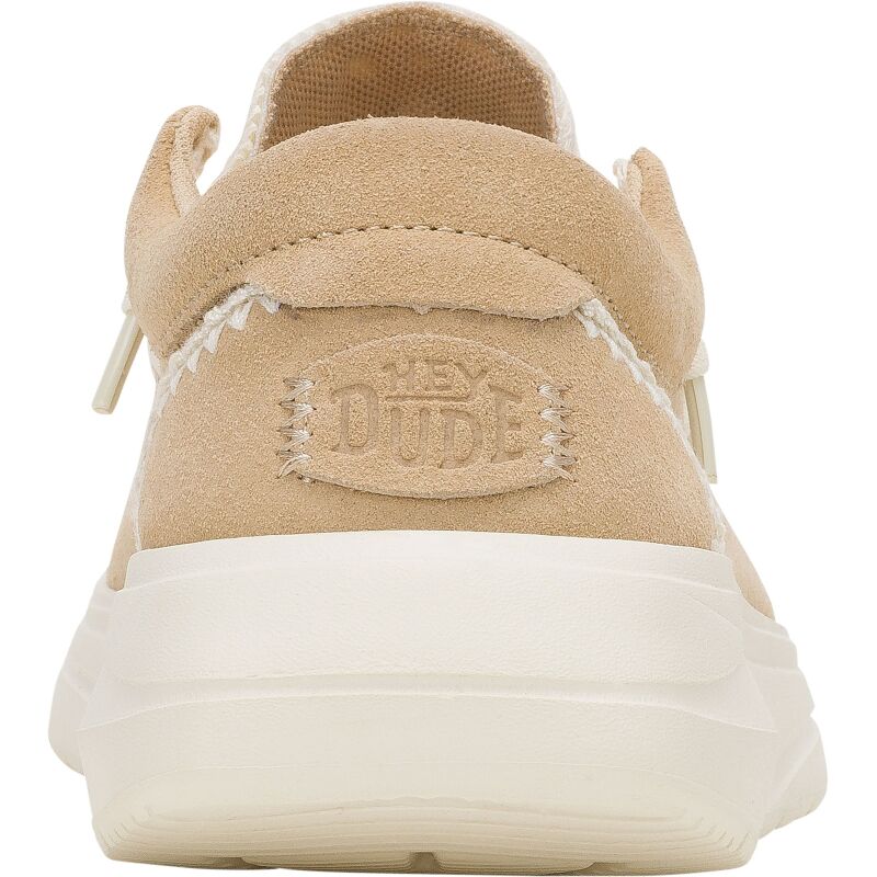 HEYDUDE Wendy COMF Suede Crochet 43108 Irish Cream/Multi