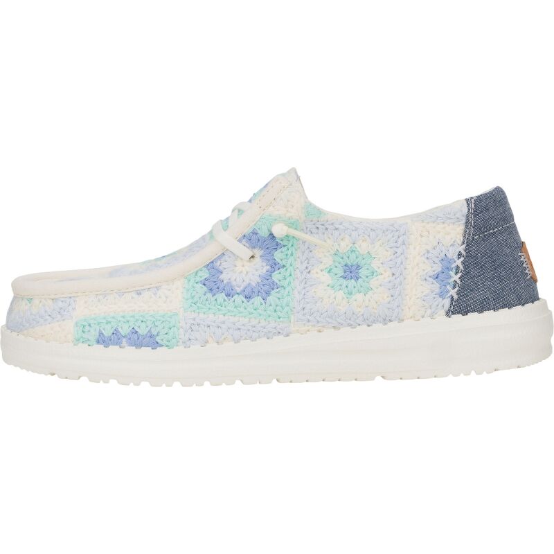 HEYDUDE Wendy Cottage Crochet 43109 Bay Blue/Multi