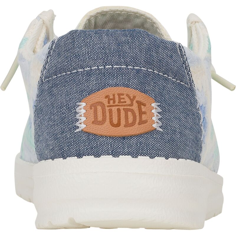 HEYDUDE Wendy Cottage Crochet 43109 Bay Blue/Multi