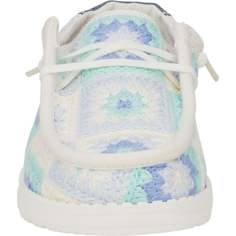 HEYDUDE Wendy Cottage Crochet 43109 Bay Blue/Multi