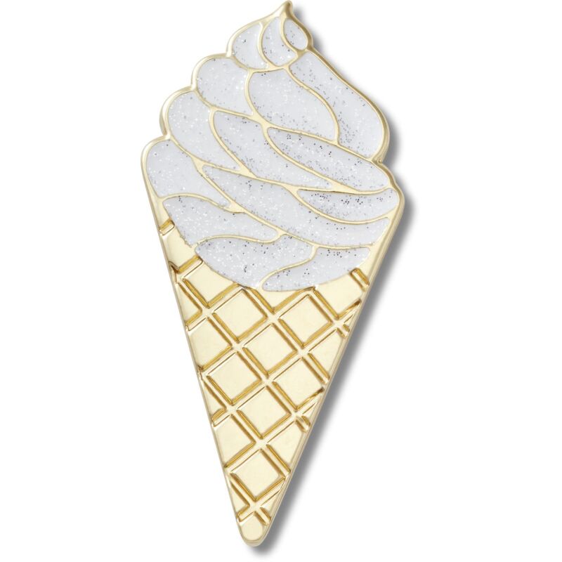 Crocs™ Jibbitz Gold Vanilla Waffle Cone 198445176364