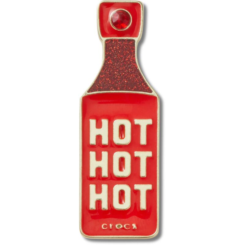 Crocs™ Jibbitz Gold Hot Hot Hot Sauce