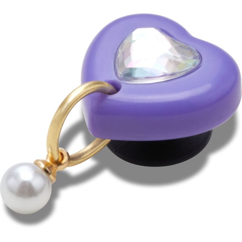 Crocs™ Jibbitz Purple Heart With Pearl 198445177002
