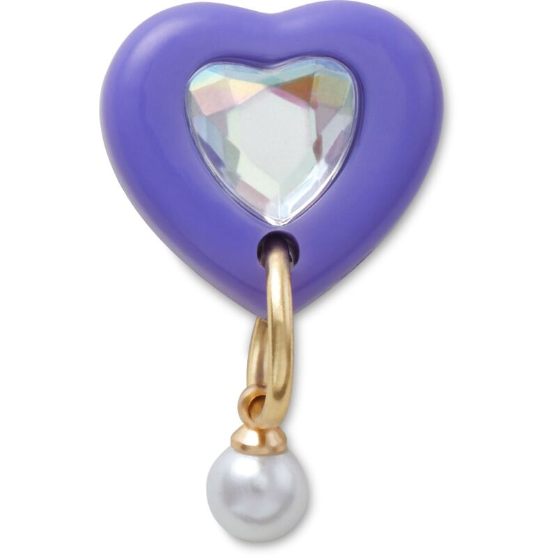 Crocs™ Jibbitz Purple Heart With Pearl 198445177002