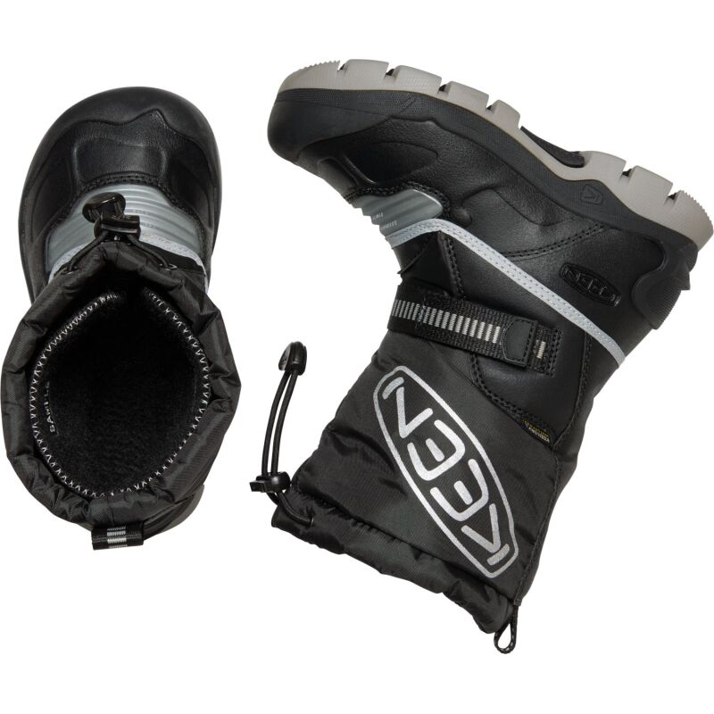 Keen Snow Troll WP Big Kid's Black/Silver