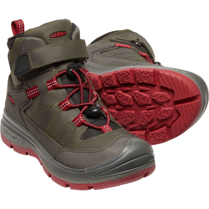 Keen Redwood Mid Wp 1023885 Steel Grey/Red Dahlia