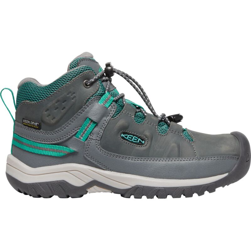 Keen Targhee Mid WP Big Kid's Steel Grey/Porcelain