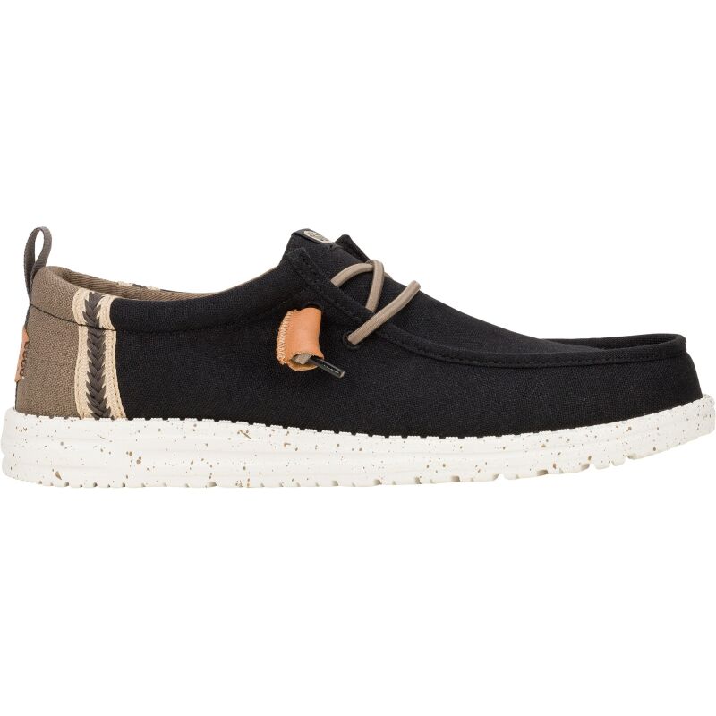 HEYDUDE Wally Summer Linen Men 43086 Black/Walnut