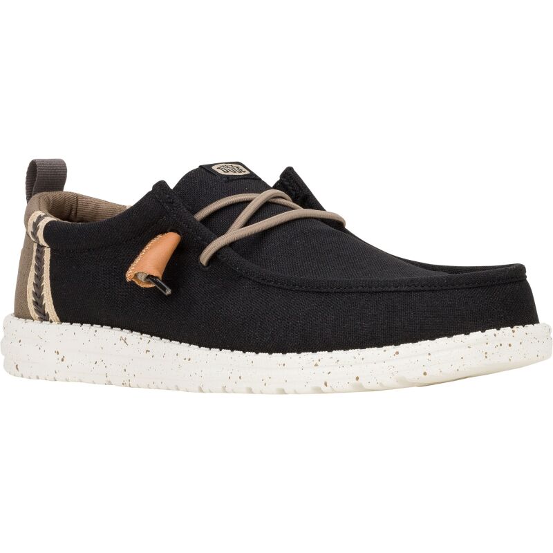 HEYDUDE Wally Summer Linen Men 43086 Black/Walnut