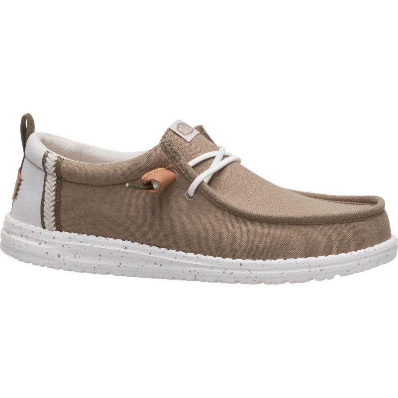 HEYDUDE Wally Summer Linen Men's Timber/Silver Birch